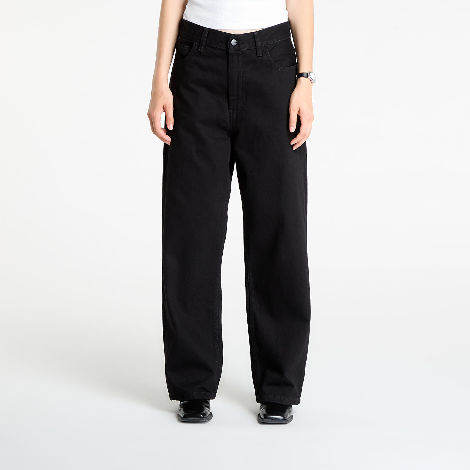 Kalhoty Carhartt WIP W' Brandon Pant Black Rinsed XS