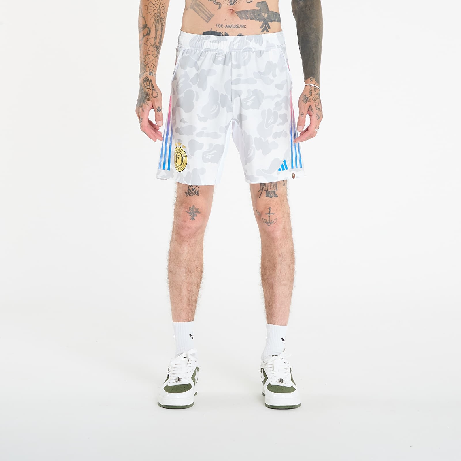 adidas x BAPE FB Shorts White L