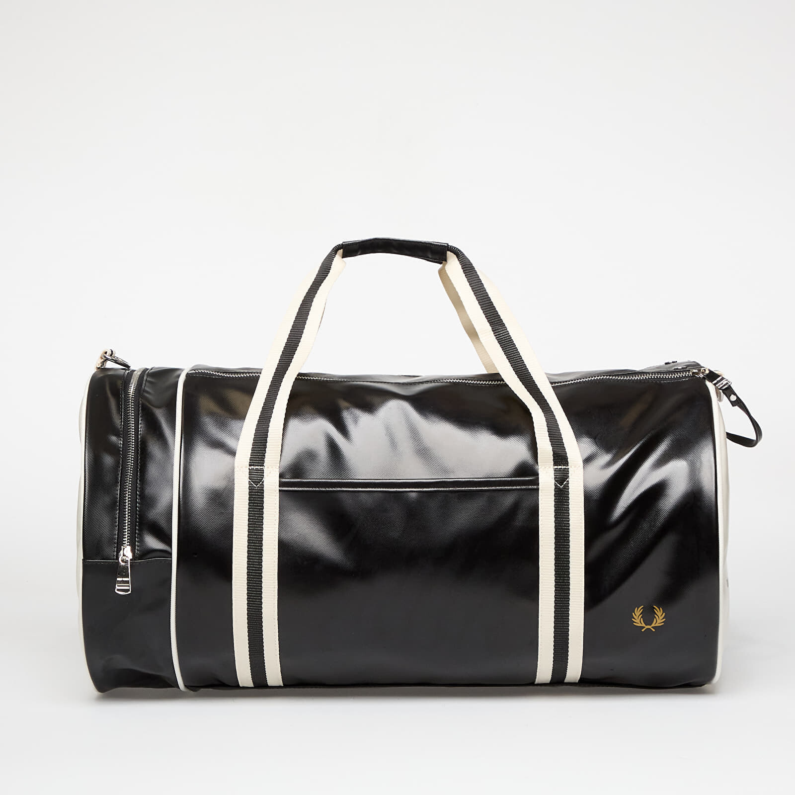 FRED PERRY Classic Large Barrel Bag Black/ Ecru Universal