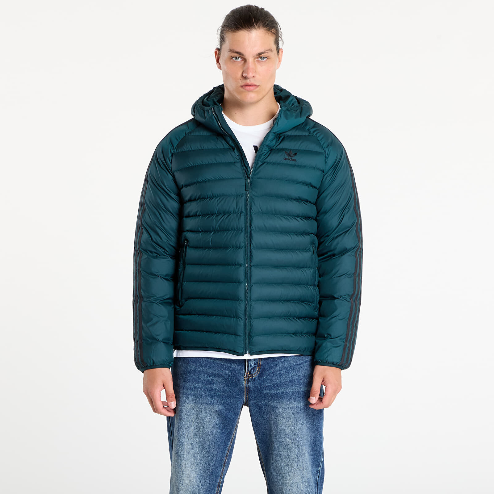 Bunda adidas Synthetic Hooded Jacket Aurora Ivy/ Black M