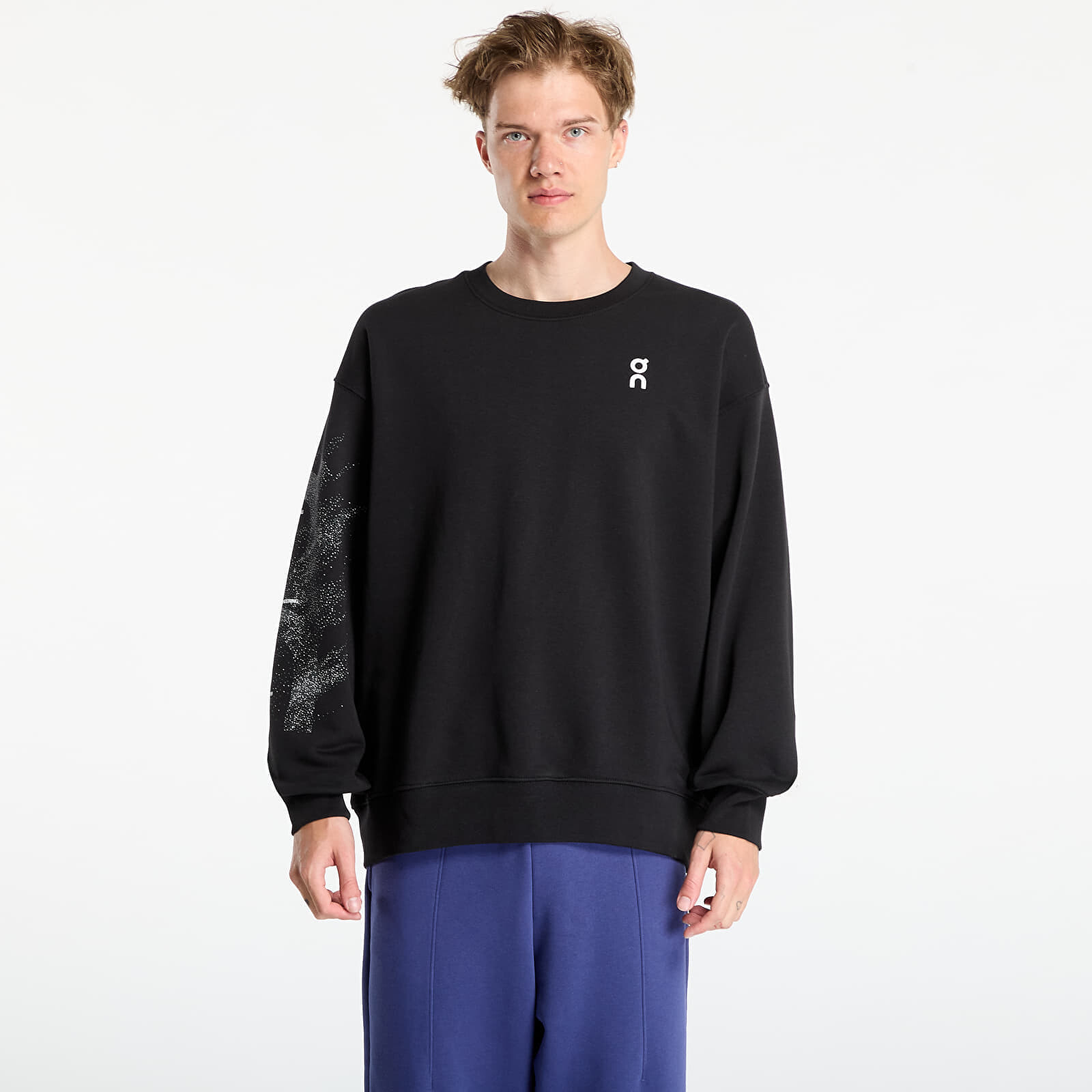 Mikina On Club Crew Graphic Black M