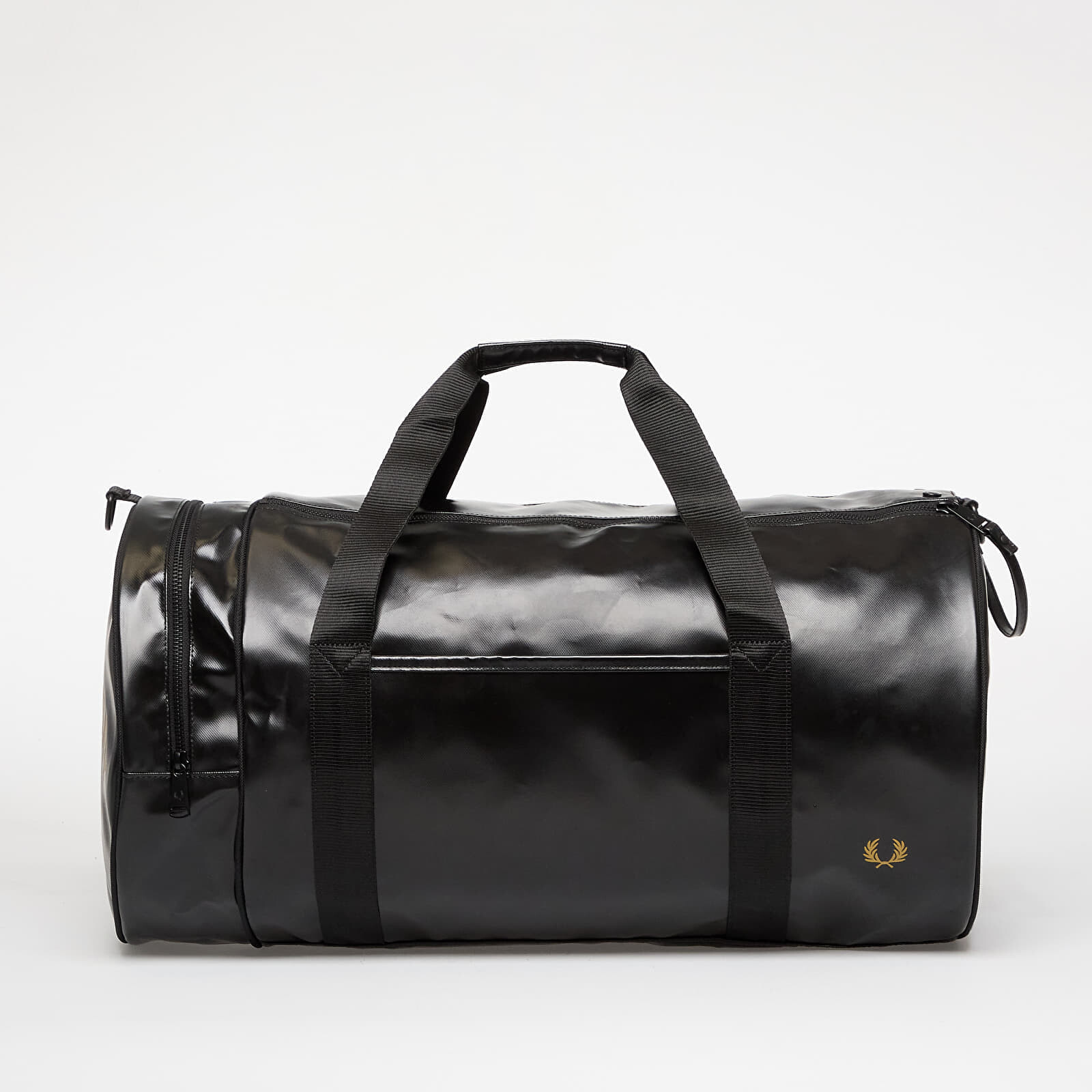 FRED PERRY Tonal Large Barrel Bag Black/ Gold Universal