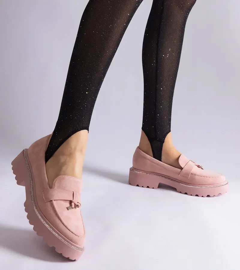 Gemre Ružové mokasíny z ekokože Henley