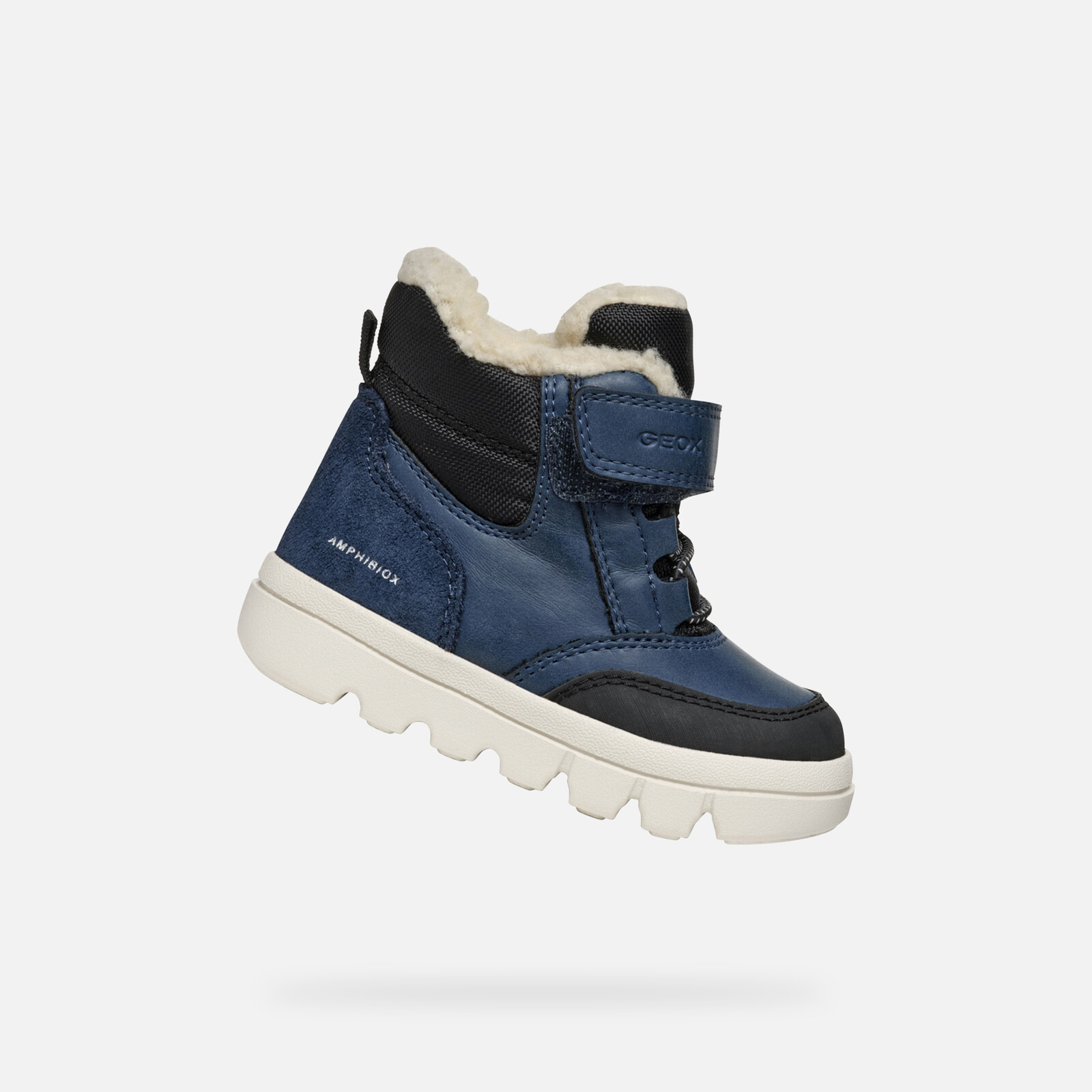 Blue boys' winter shoes Geox Willaboo B Ab - Boys
