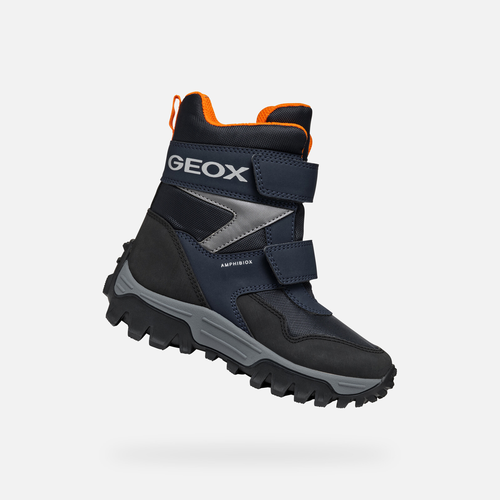 Dark blue boys' winter shoes Geox Himalaya B ABX - Boys