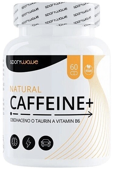 Sportwave natural caffeine+ (přírodní kofein + taurin + b6) 60 tabliet
