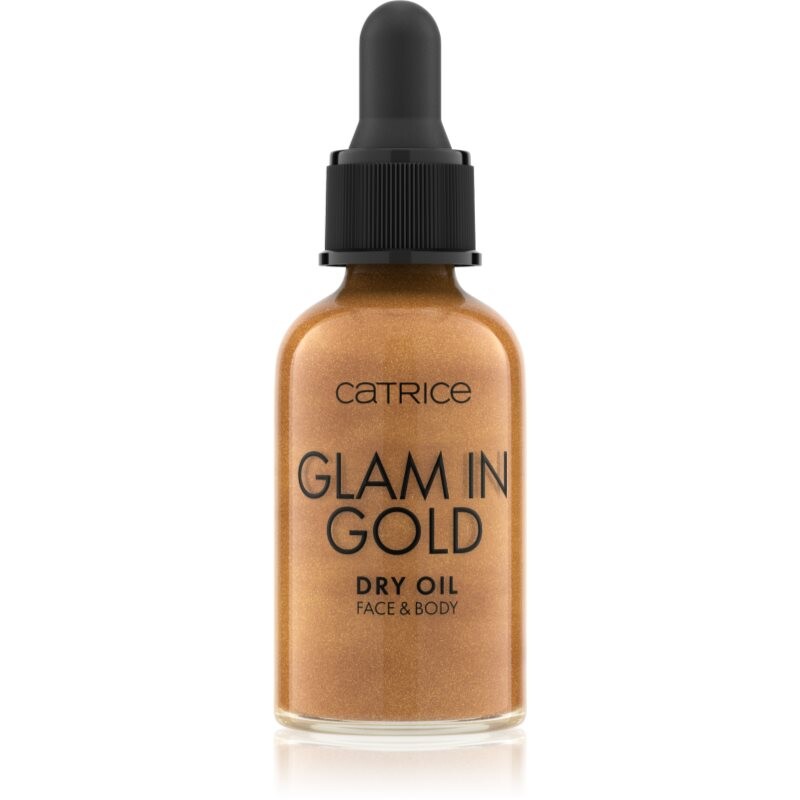 Catrice Glam In Gold Dry Oil trblietavý suchý olej na tvár a telo odtieň 010 Stay Golden! 30 ml