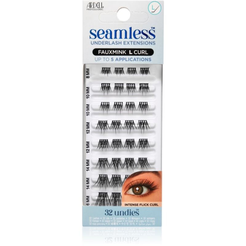 Ardell Seamless Refill Light Modern FauxMink trsové nalepovacie mihalnice bez uzlíka L Curl 32 ks