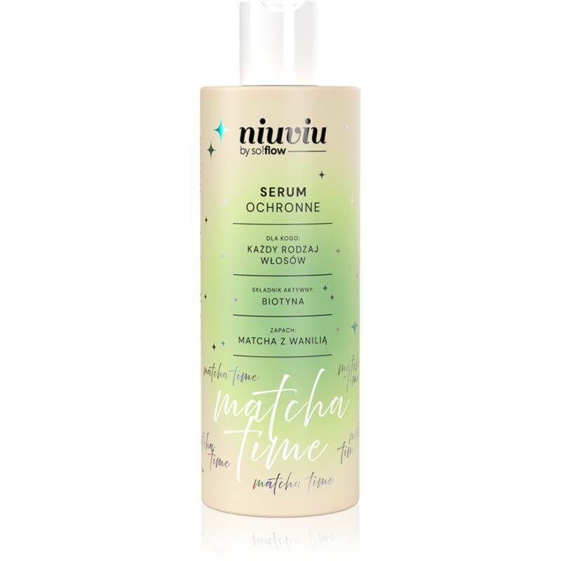 so!flow Matcha Time Protective Hair Serum posilujúce sérum pre slabé, namáhané vlasy 150 ml