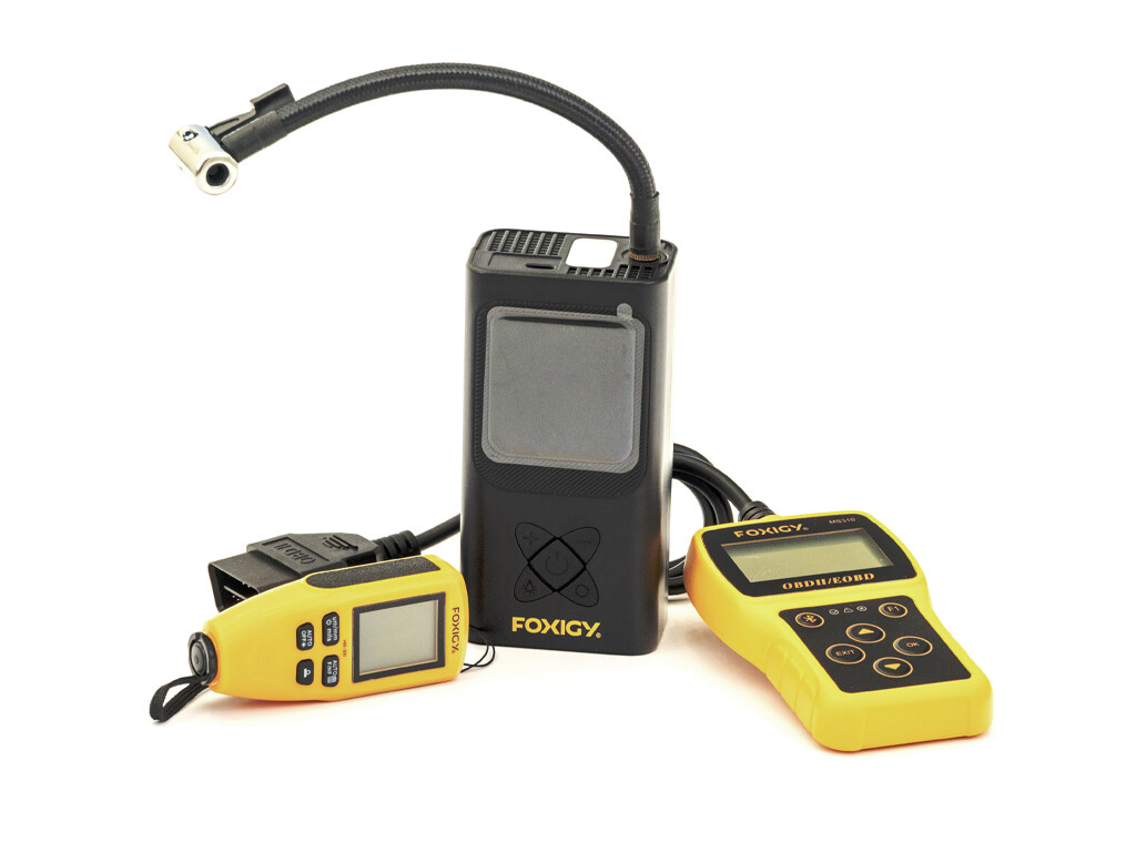 Set FOXIGY AirFox Go GA-140B + Merač laku HW-300 + Autodiagnostika OBD II MS310