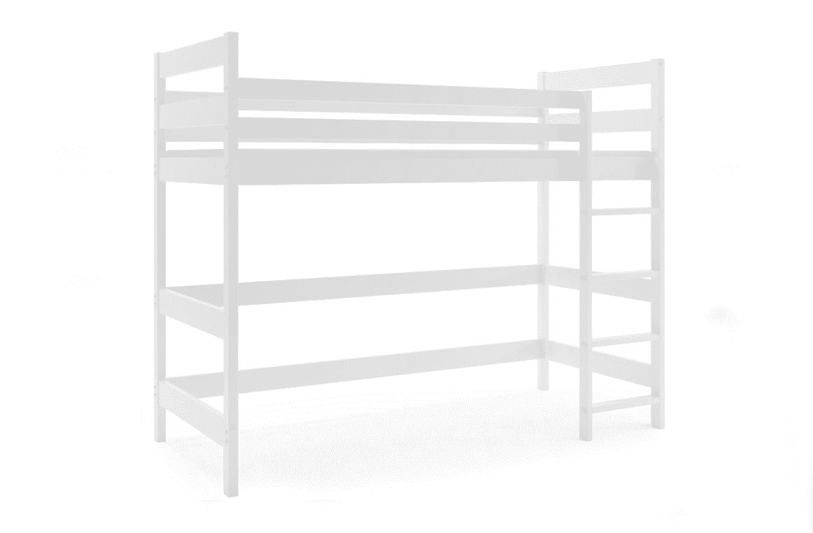 BMS Vyvýšená posteľ ANTRESOLA | biela 90 x 200 cm