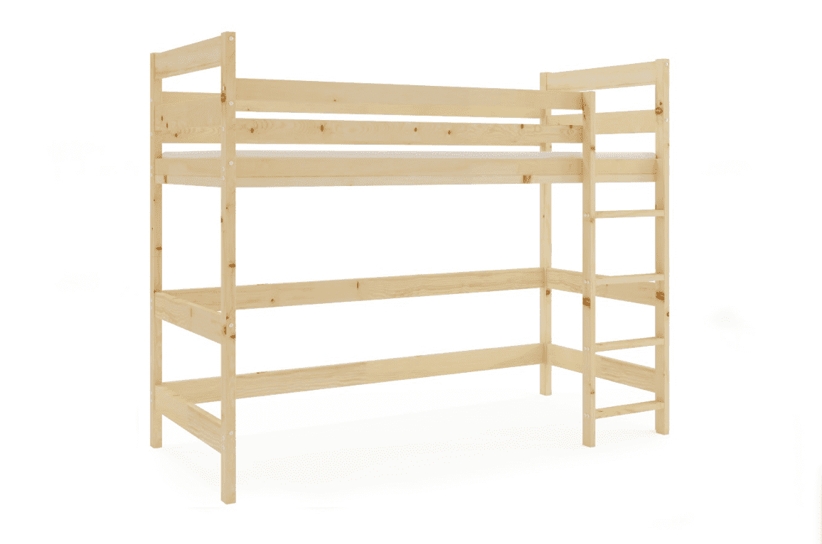 BMS Vyvýšená posteľ ANTRESOLA | borovica 90 x 200 cm