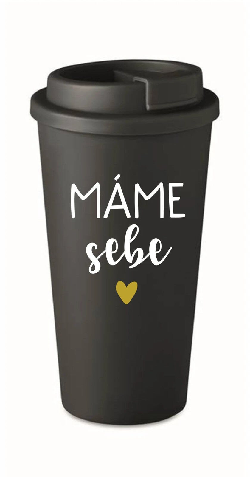 MÁME NA SEBE - čierny termohrnček 475 ml
