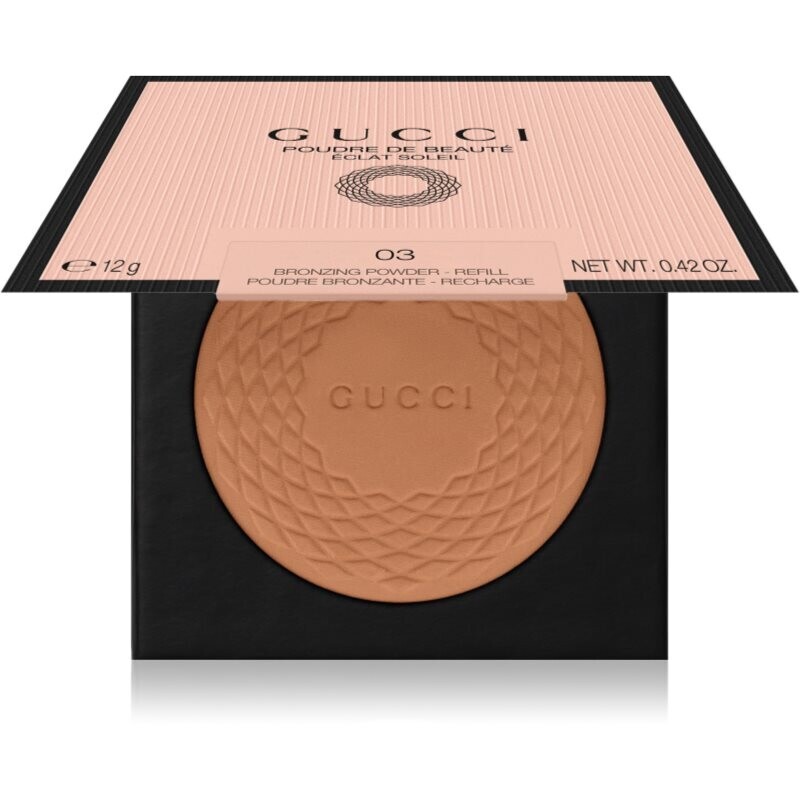 Gucci Gucci Beauty Poudre De Beauté Éclat Soleil Powder bronzer náhradná náplň odtieň 03 12 g