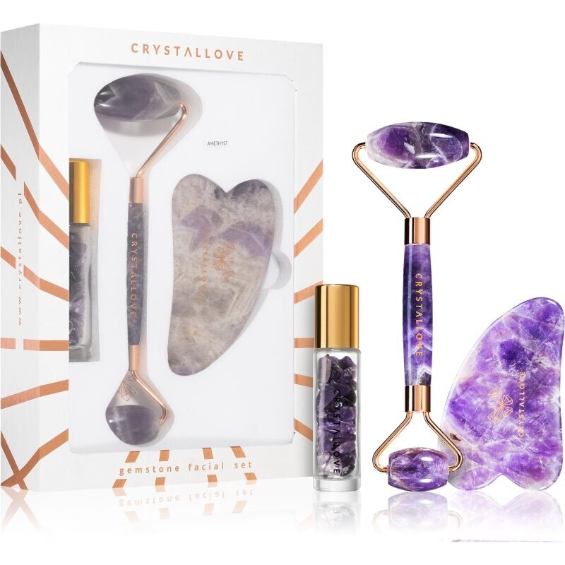Crystallove Amethyst Beauty Set sada pre starostlivosť o pleť