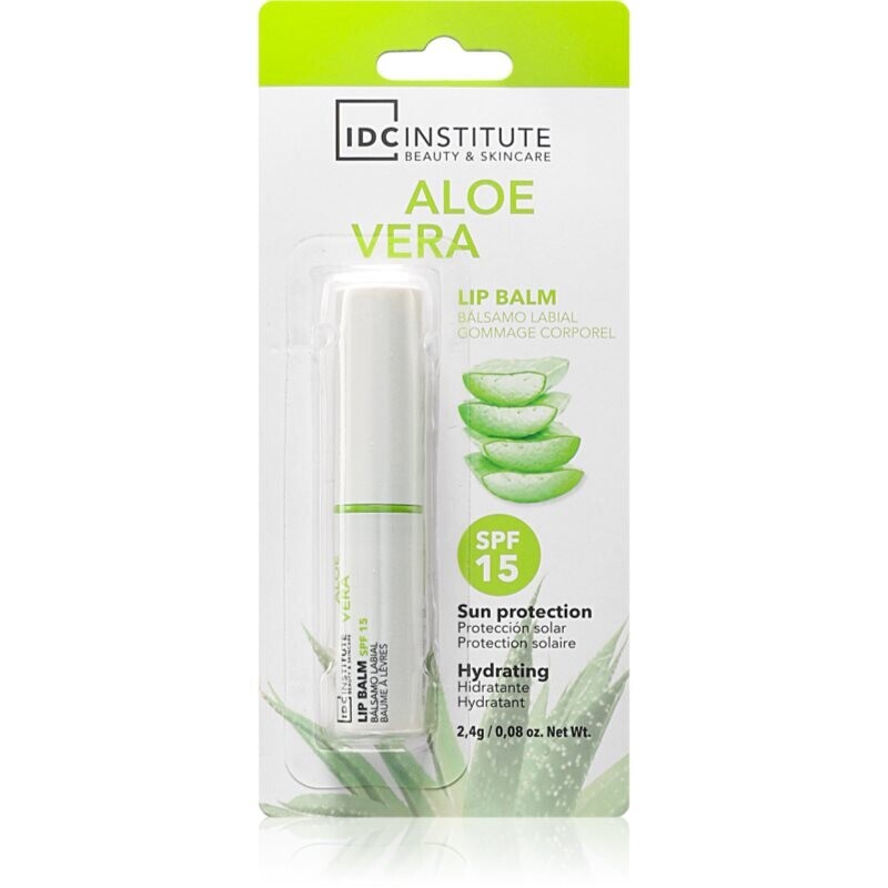 IDC Institute Aloe Vera balzam na pery SPF 15 2.4 g