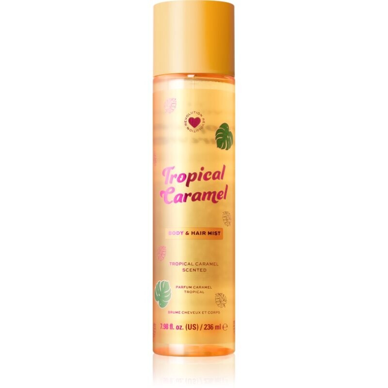 I Heart Revolution Tropical Caramel Body an Hair Mist parfumovaný sprej na telo a vlasy pre ženy 236 ml