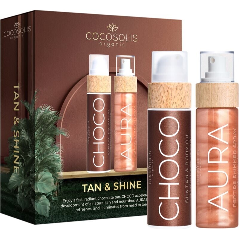 COCOSOLIS Tan & Shine darčeková sada pre zvýraznenie opálenia