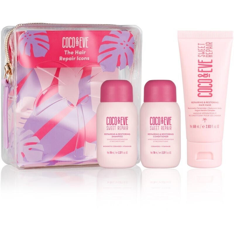 Coco & Eve Hair Repair Icons cestovná sada pre poškodené a farbené vlasy