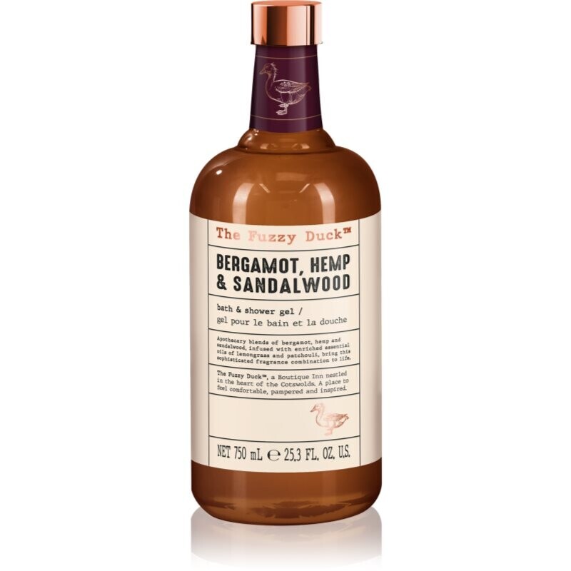 Baylis & Harding The Fuzzy Duck Bergamot, Hemp & Sandalwood sprchový gél pre mužov 750 ml