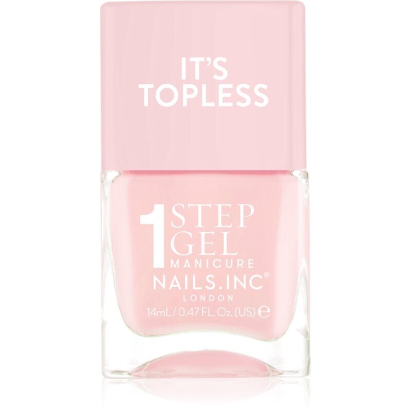 Nails Inc. It’s Topless gélový lak na nechty pre dlhotrvajúci efekt odtieň Dakota 14 ml