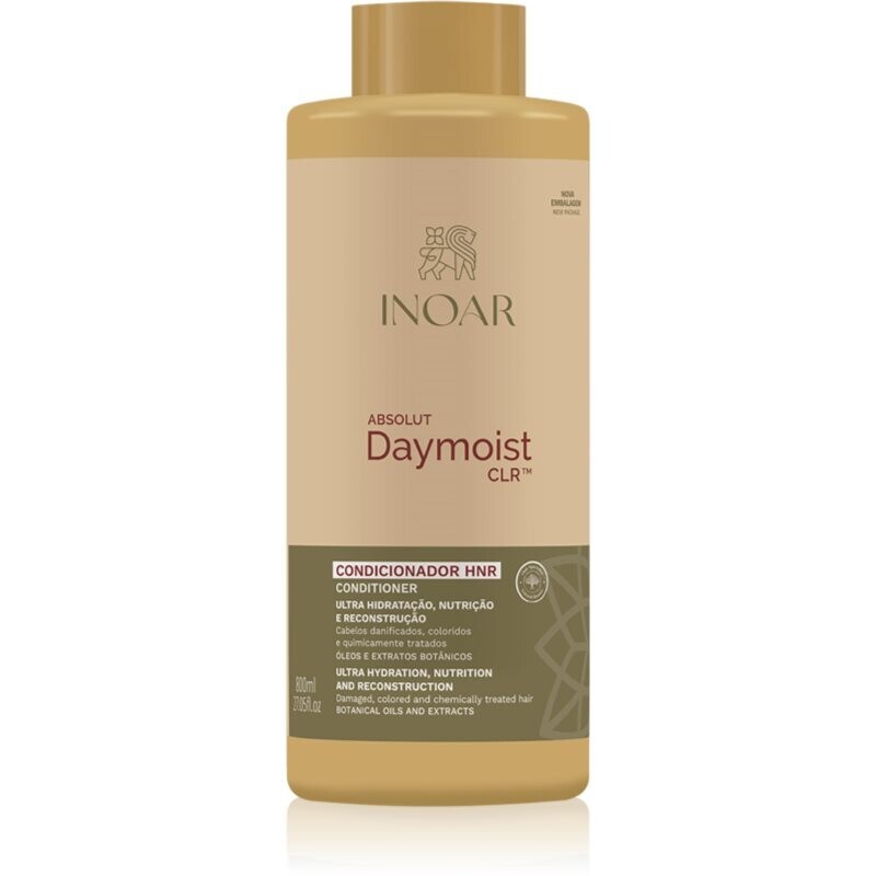 INOAR Absolut Daymoist Conditioner hydratačný kondicionér pre poškodené, chemicky ošetrené vlasy 800 ml