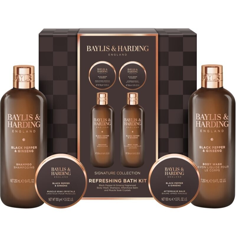 Baylis & Harding Black Pepper & Ginseng darčeková sada do vane pre mužov