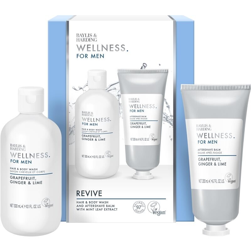 Baylis & Harding Wellness. For Men. Revive darčeková sada pre mužov vône Grapefruit, Ginger & Lime