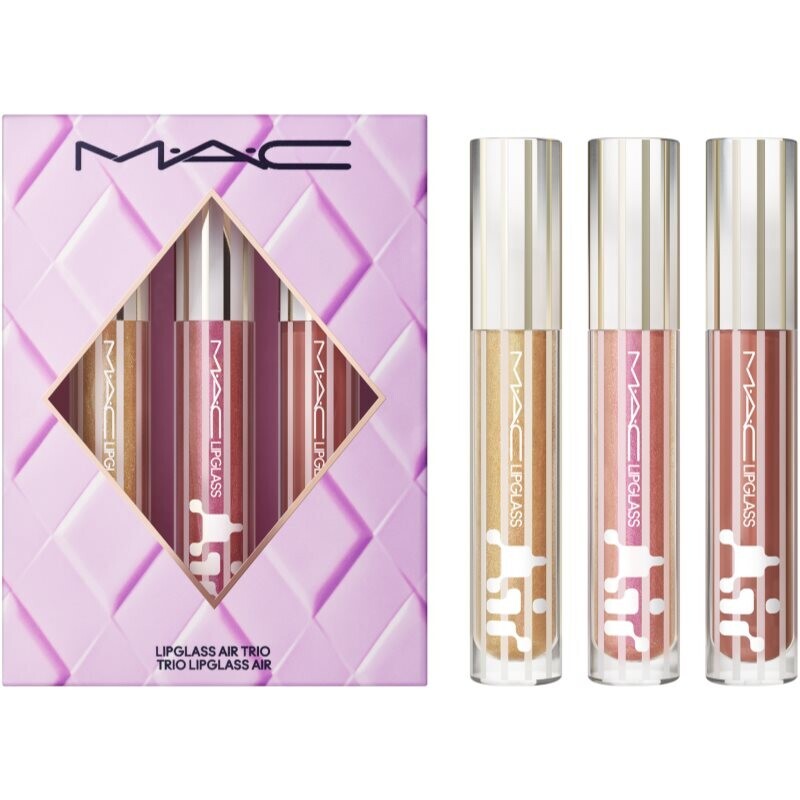 MAC Cosmetics Holiday Gloss Enthusiast Lipglass Air Trio darčeková sada na pery