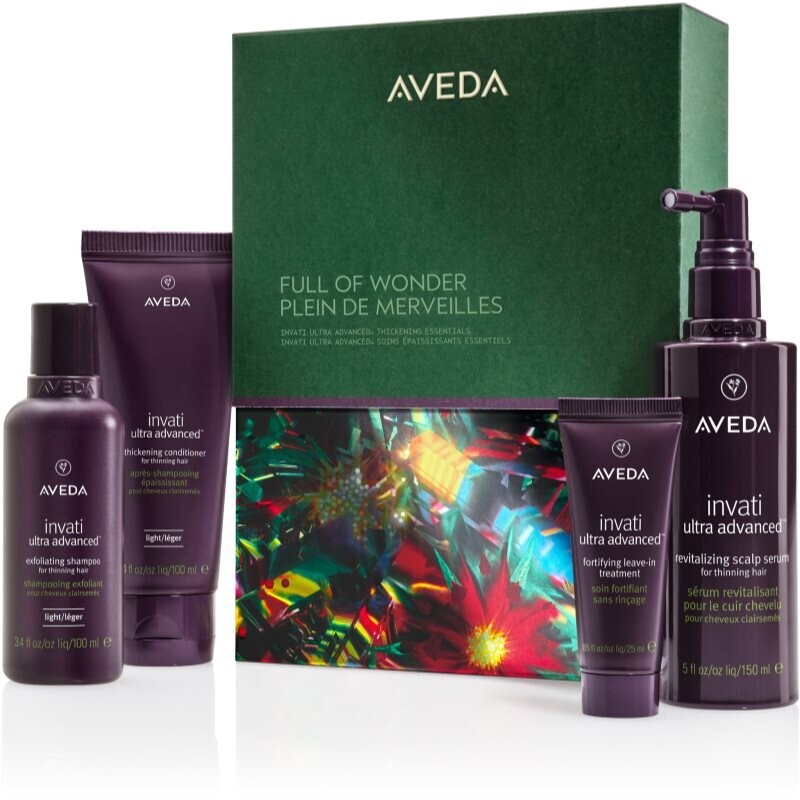 Aveda Holiday Full of Wonder: Invati™ Ultra Advanced Thickening Essentials vianočná darčeková sada na vlasy
