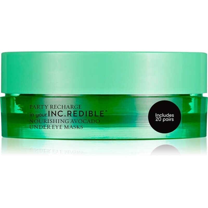 Nails Inc. Party Recharge hydrogélová maska na očné okolie s vyživujúcim účinkom 20 pár