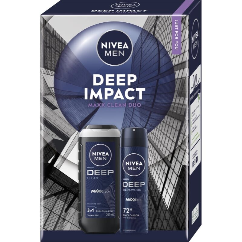 NIVEA MEN Deep Impact darčeková sada na telo