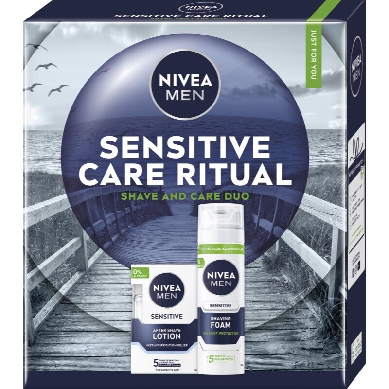 NIVEA MEN Sensitive Care Ritual darčeková sada na holenie