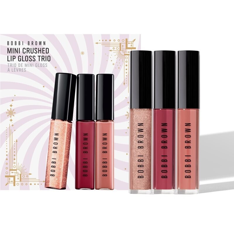 Bobbi Brown Holiday Mini Crushed Oil-Infused Gloss Trio hydratačný lesk na pery darčeková sada