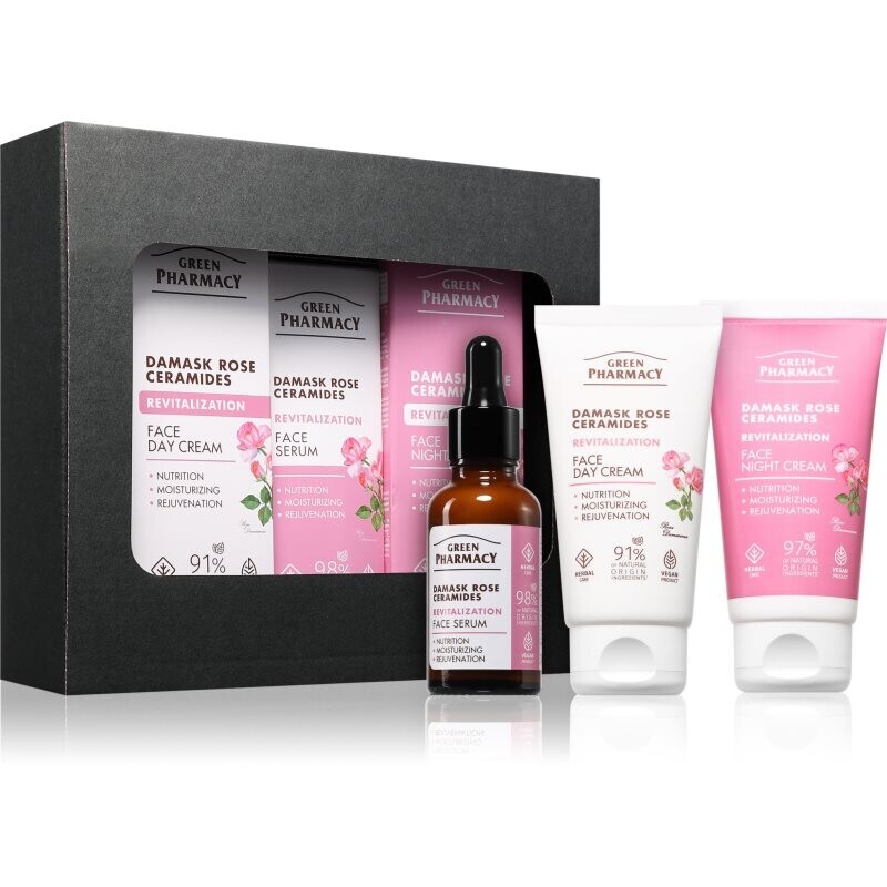 Green Pharmacy Damask Rose & Ceramides Set darčeková sada pre dokonalú pleť