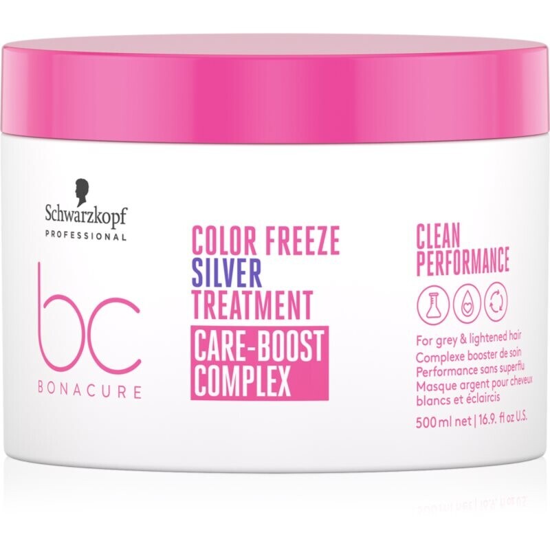 Schwarzkopf Professional BC Bonacure Color Freeze Silver ošetrujúca maska pre blond a melírované vlasy 500 ml