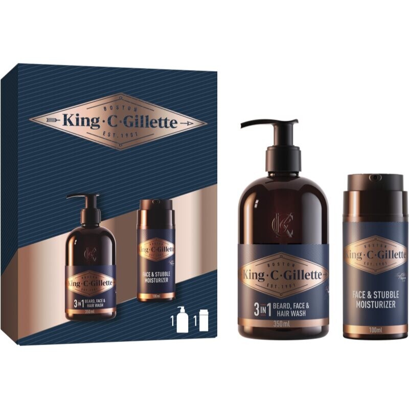 Gillette King C. Perfect Beard Care Kit darčeková sada pre mužov