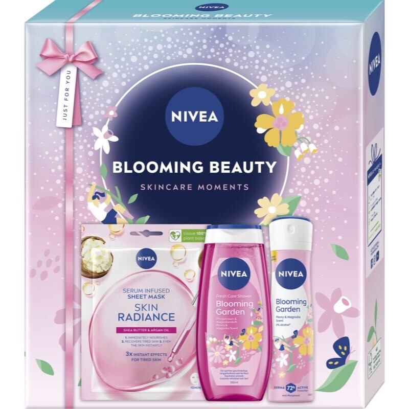 NIVEA Blooming Beauty darčeková sada na telo a tvár