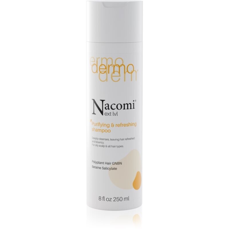 Nacomi Next Level Purifying and refreshing shampoo čistiaci šampón s osviežujúcim účinkom 250 ml