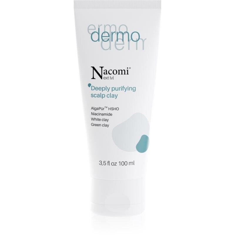 Nacomi Next Level Deeply purifying scalp clay hĺbkovo čistiaca maska pre pokožku hlavy 100 ml