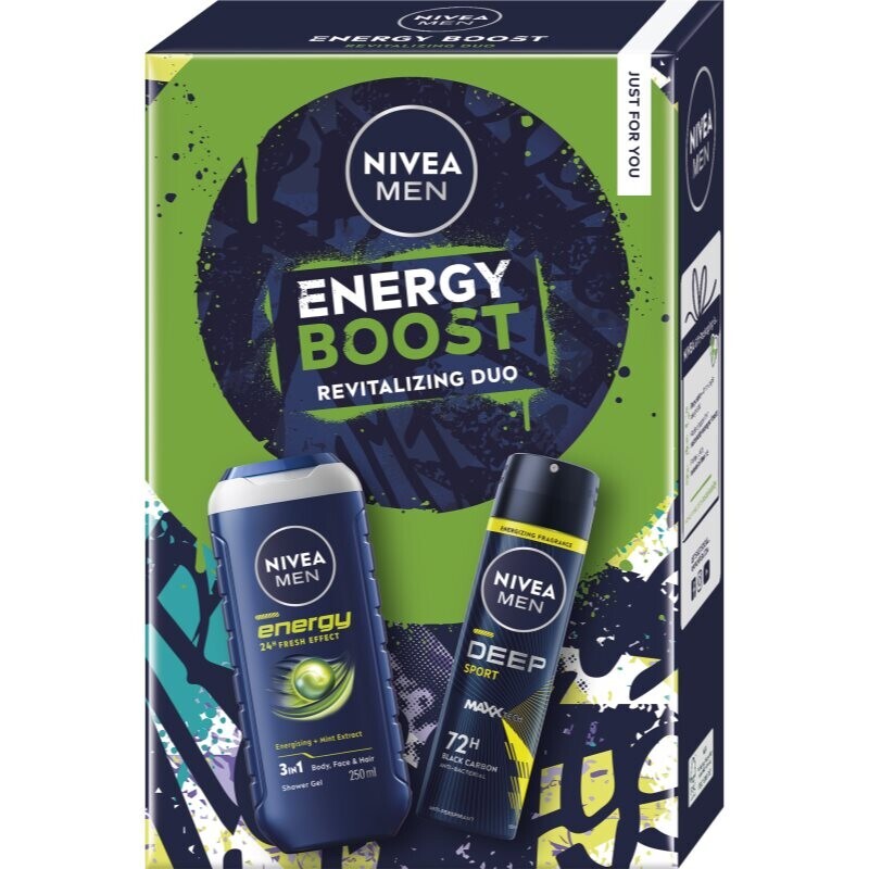 NIVEA MEN Energy Boost darčeková sada na telo