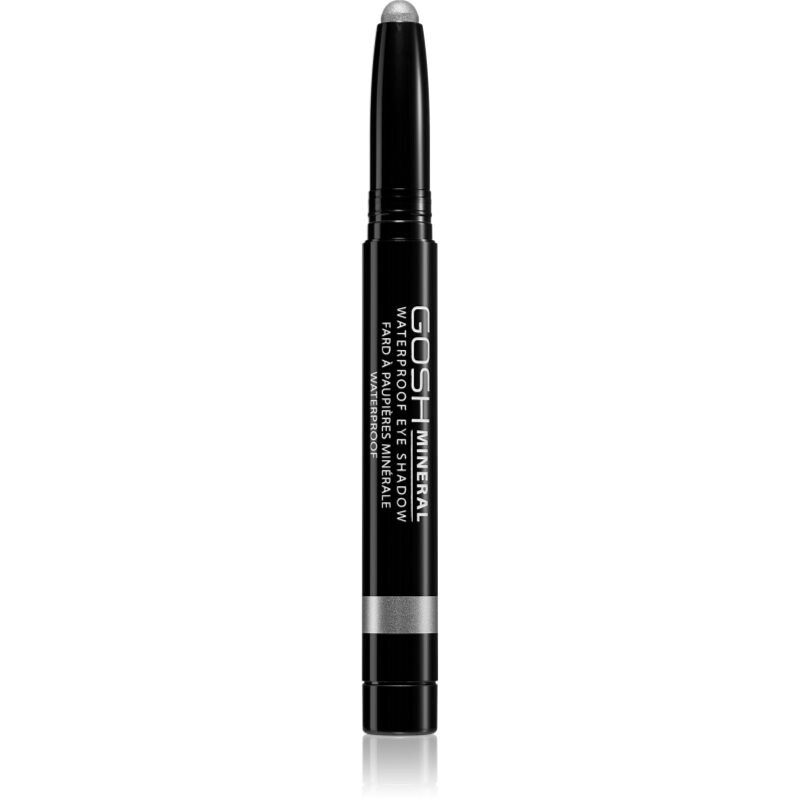 Gosh Mineral Waterproof dlhotrvajúce očné tiene v ceruzke vodeodolné odtieň 006 Metallic Grey 1,4 g