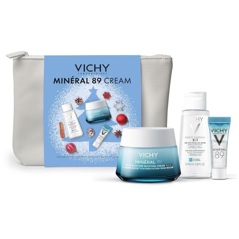 Vichy Minéral 89 Set vianočná darčeková sada pre intenzívnu hydratáciu