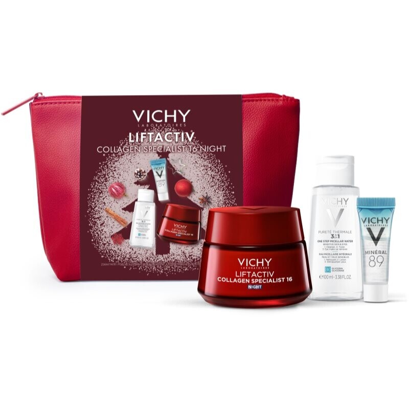 Vichy Liftactiv Collagen Specialist 16 Night Set vianočná darčeková sada pre komplexnú ochranu proti vráskam