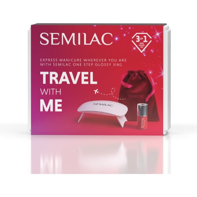 Semilac Set Travel With Me cestovná sada na nechty 1 ks