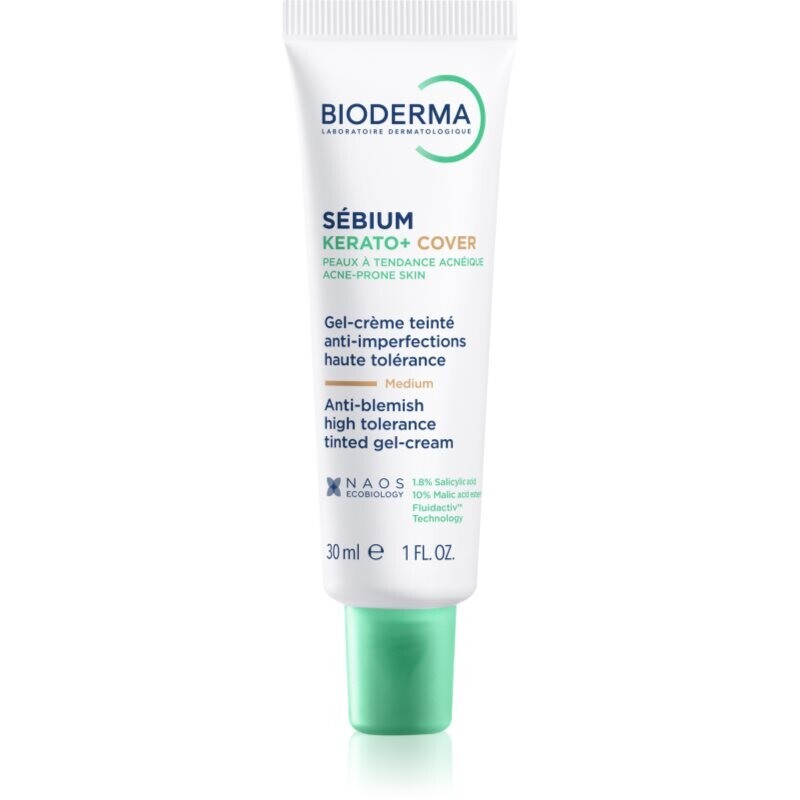 Bioderma Sébium Kerato+ Cover zmatňujúci tónovací krém proti nedokonalostiam aknóznej pleti 30 ml