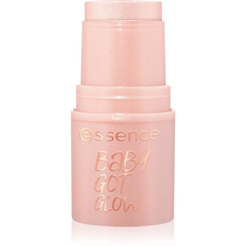 essence BABY GOT GLOW rozjasňujúca tyčinka pre žiarivý lesk odtieň 20 Rosy Glaze 5.5 g