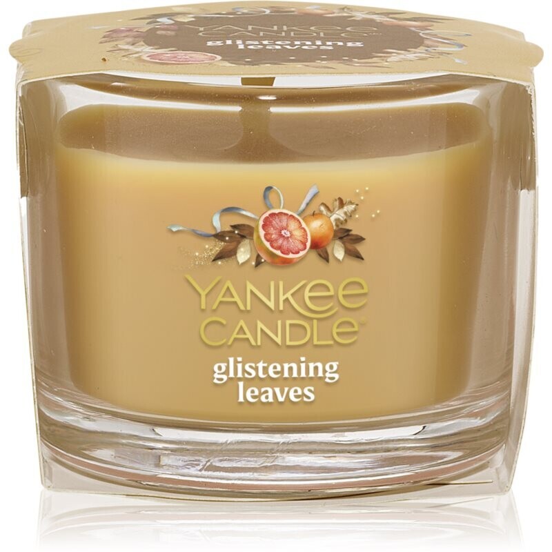 Yankee Candle Glistening Leaves votívna sviečka glass 37 g