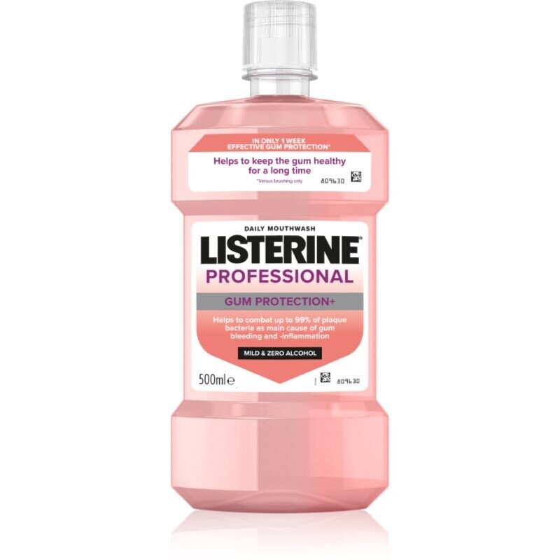 Listerine Professional Gum Protection+ ústna voda na ochranu zubov a ďasien 500 ml