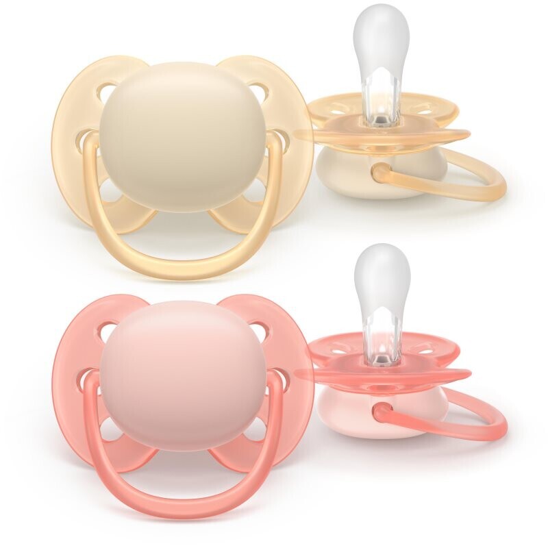Philips Avent Ultrasoft SCF091/38 0-6 m cumlík Girl 2 ks